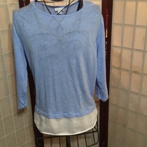 J Jill blue/white Medium blouse